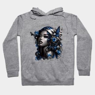 American Beauty, Blue Gray | Catsie Cat Hoodie